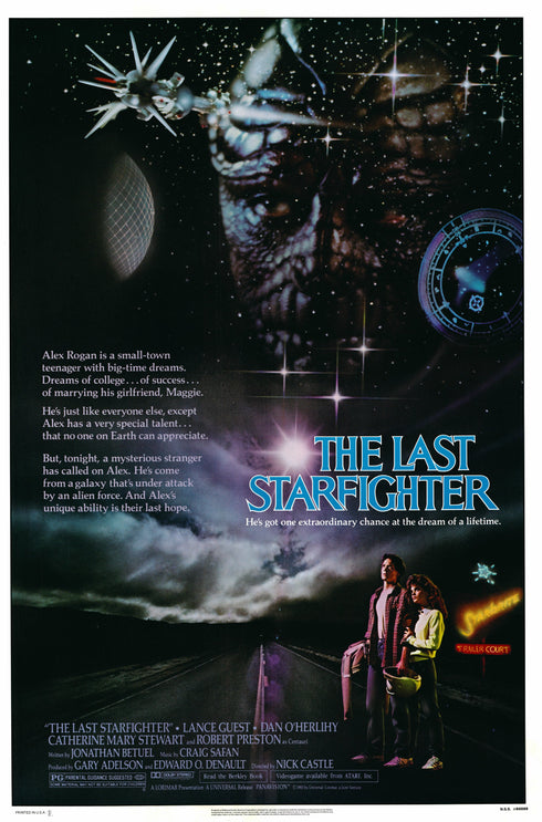 the last starfighter 1984 one sheet poster rolled